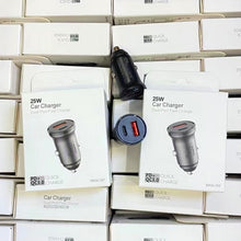 Load image into Gallery viewer, WKN-707 PD 20W USB-C / Type-C + QC 3.0 25W USB Mini Car Charger with USB-C / Type-C to 8 Pin Data Cable, Cable Length: 1m