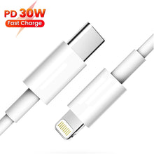 Load image into Gallery viewer, PD30W USB-C / Type-C to 8 Pin Fast Charging Data Cable for iPhone Series, 1.5m, 2m