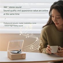 Load image into Gallery viewer, Duosi X11 Vinyl Atomic Retro Bluetooth Speaker Desktop Creative Alarm Clock