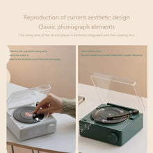 Load image into Gallery viewer, Duosi X11 Vinyl Atomic Retro Bluetooth Speaker Desktop Creative Alarm Clock