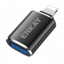 Load image into Gallery viewer, ENKAY ENK-AT110 8 Pin Male to USB 3.0 Female Aluminium Alloy OTG Adapter, ENK-AT110