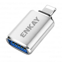 Load image into Gallery viewer, ENKAY ENK-AT110 8 Pin Male to USB 3.0 Female Aluminium Alloy OTG Adapter, ENK-AT110