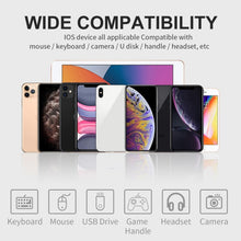 Load image into Gallery viewer, ENKAY ENK-AT110 8 Pin Male to USB 3.0 Female Aluminium Alloy OTG Adapter, ENK-AT110