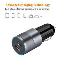 Load image into Gallery viewer, Dual PD 3.0 40W Type-C Car charger with 1m Type-C to Type-C Data Cable, with Dual Type-C Cable