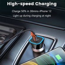 Load image into Gallery viewer, TE-P2 PD20W USB-C / Type-C Car Charger with Type-C to 8 Pin Data Cable, Type-C to 8 Pin Data Cable (Black), Type-C to 8 Pin Data Cable (White)
