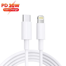 Load image into Gallery viewer, PD 35W Dual USB-C / Type-C Ports Charger with Type-C to 8 Pin Data Cable, UK Plug, UK Plug + 1m 8 Pin Cable, UK Plug + 1.5m 8 Pin Cable, UK Plug + 2m 8 Pin Cable