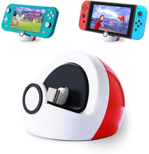 Load image into Gallery viewer, For Nintendo Switch and Switch Lite NS Nintendo Game Console Mini Portable Charging Dock Stand, Charging Dock Stand