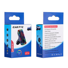 Load image into Gallery viewer, F12 Universal Dual USB Car Charger With Fm Transmitter Blue Tooth Car MP3 Player, F12