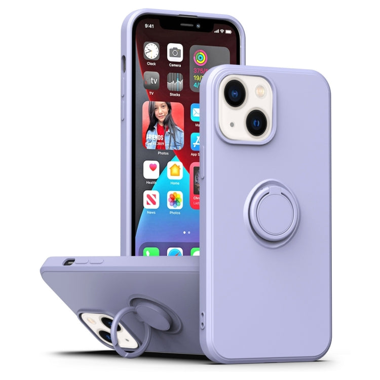 Ring Kickstand Silicone Phone Case, For iPhone 14, For iPhone 14 Pro, For iPhone 14 Pro Max