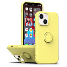 Load image into Gallery viewer, Ring Kickstand Silicone Phone Case, For iPhone 14, For iPhone 14 Pro, For iPhone 14 Pro Max