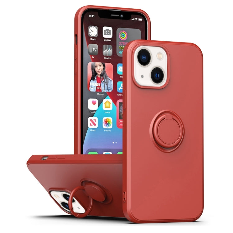 Ring Kickstand Silicone Phone Case, For iPhone 14, For iPhone 14 Pro, For iPhone 14 Pro Max