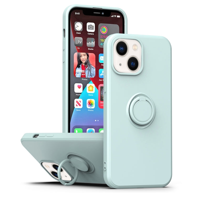 Ring Kickstand Silicone Phone Case, For iPhone 14, For iPhone 14 Pro, For iPhone 14 Pro Max