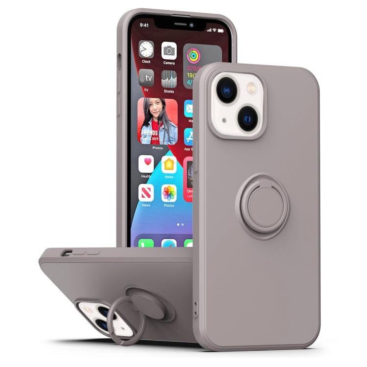 Ring Kickstand Silicone Phone Case, For iPhone 14, For iPhone 14 Pro, For iPhone 14 Pro Max