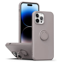 Load image into Gallery viewer, Ring Kickstand Silicone Phone Case, For iPhone 14, For iPhone 14 Pro, For iPhone 14 Pro Max