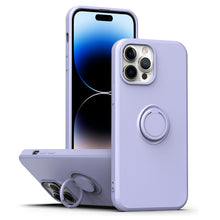 Load image into Gallery viewer, Ring Kickstand Silicone Phone Case, For iPhone 14, For iPhone 14 Pro, For iPhone 14 Pro Max
