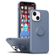 Load image into Gallery viewer, Ring Kickstand Silicone Phone Case, For iPhone 14 Plus