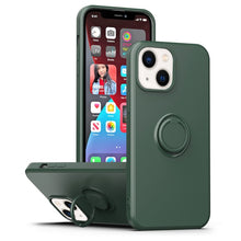 Load image into Gallery viewer, Ring Kickstand Silicone Phone Case, For iPhone 14 Plus