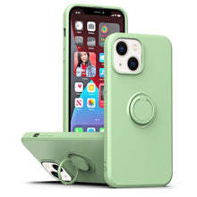 Load image into Gallery viewer, Ring Kickstand Silicone Phone Case, For iPhone 14 Plus