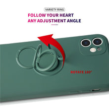 Load image into Gallery viewer, Ring Kickstand Silicone Phone Case, For iPhone 14 Plus