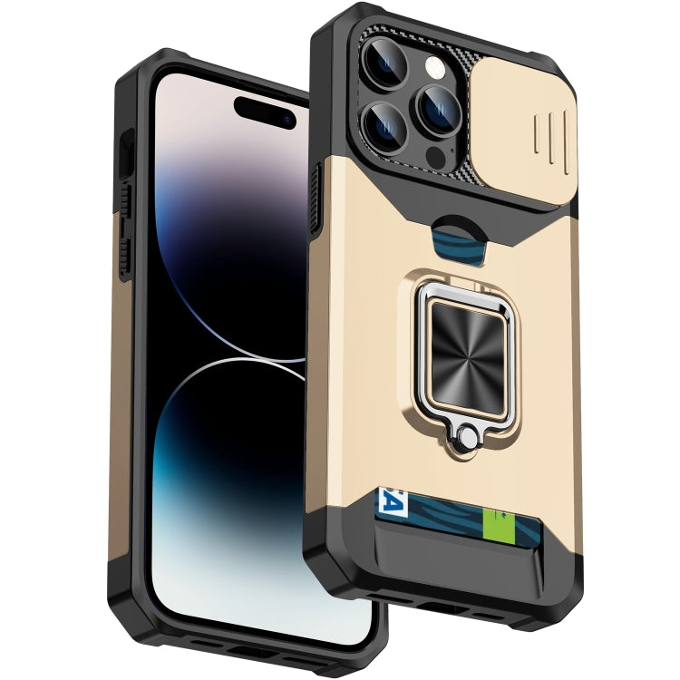 Sliding Camshield Card Phone Case, For iPhone 14, For iPhone 14 Pro, For iPhone 14 Pro Max, For iPhone 14 Plus