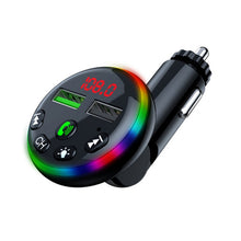 Load image into Gallery viewer, F13 Car Smartphone Charger Hands Free Calling 5.0 Bluetooth-MP3 Player Car Wireless FM Transmitter, F13