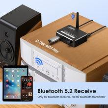 Load image into Gallery viewer, B35S Bluetooth 5.2 Music Receiver Digital to Analog Converter Supports U-disk Fiber Coaxial, B35S