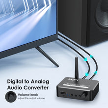 Load image into Gallery viewer, B35S Bluetooth 5.2 Music Receiver Digital to Analog Converter Supports U-disk Fiber Coaxial, B35S