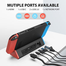 Load image into Gallery viewer, 1000Mbs LAN Port 4K HDMI Adapter For Nintendo Switch/Switch OLED (LAN Model), LAN Model