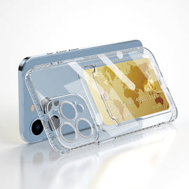 Card Bag Clear TPU Phone Case, For iPhone 14, For iPhone 14 14 Max, For iPhone 14 Pro, For iPhone 14 Pro Max