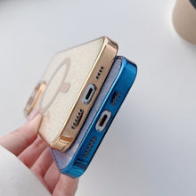 Load image into Gallery viewer, Plating Magsafe Glitter Phone Case, For iPhone 14, For iPhone 14 Pro, For iPhone14 Pro Max, For iPhone 14 Plus