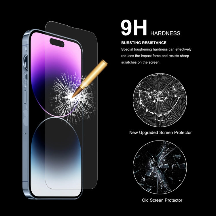 For iPhone 14 Pro Max ENKAY 0.26mm 9H 2.5D Tempered Glass Film, For iPhone 14 Pro Max (1 PC), For iPhone 14 Pro Max (2 PCS), For iPhone 14 Pro Max (5 PCS), For iPhone 14 Pro Max (10 PCS)