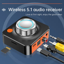 Load image into Gallery viewer, C39HD Bluetooth 5.1 Audio Receiver AUX Coaxial Fiber Output Supports TF Playback