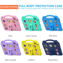 Load image into Gallery viewer, Handle Kickstand Children EVA Shockproof Tablet Case, For iPad 10.2 2021 / 2020 / 2019, For iPad Air 2019 10.5 / Pro 10.5 2017