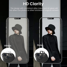 Load image into Gallery viewer, ENKAY Aluminium Alloy Tempered Glass Lens Cover Film For iPhone 14 / 14 Max, For iPhone 14 / 14 Plus