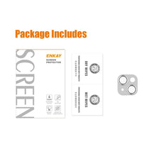 Load image into Gallery viewer, ENKAY Aluminium Alloy Tempered Glass Lens Cover Film For iPhone 14 / 14 Max, For iPhone 14 / 14 Plus