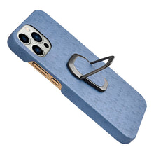 Load image into Gallery viewer, For iPhone 14 Pro Max Ring Holder Honeycomb PU Phone Case, For iPhone 14 Pro Max