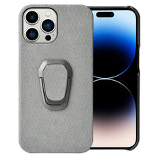 Load image into Gallery viewer, For iPhone 14 Pro Max Ring Holder Honeycomb PU Phone Case, For iPhone 14 Pro Max
