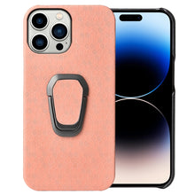 Load image into Gallery viewer, For iPhone 14 Pro Max Ring Holder Honeycomb PU Phone Case, For iPhone 14 Pro Max