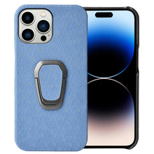 Load image into Gallery viewer, Ring Holder Honeycomb PU Phone Case For iPhone 14 Pro, For iPhone 14 Pro