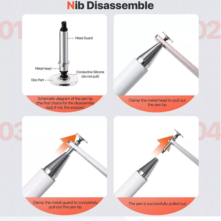 AT-29  High Accuracy Single Use Magnetic Suction Passive Capacitive Pen Mobile Phone Touch Stylus with 1 Pen Head