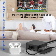 Load image into Gallery viewer, T9 Low latency 5.2 Bluetooth Audio Transmitter Supports Fiber Optic Coaxial APTX Full Series, No Cable