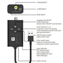 Load image into Gallery viewer, T9 Low latency 5.2 Bluetooth Audio Transmitter Supports Fiber Optic Coaxial APTX Full Series, No Cable
