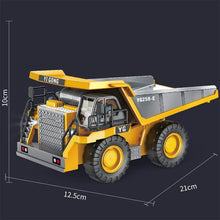 Load image into Gallery viewer, MoFun 1048 2.4G remote control nine-channel cargo construction vehicle 1:24 multi-function mining truck dumper, 1048