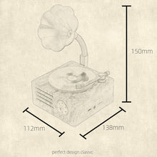 Load image into Gallery viewer, T15 Vinyl Atomic Bluetooth Retro Wireless Audio Desktop Speaker