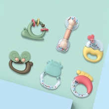 Load image into Gallery viewer, MoFun 2029A 2 in 1 Baby Rattle &amp; Teether 6-piece Set with Whale Storage Box, 2029A