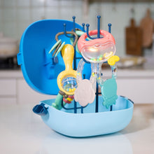 Load image into Gallery viewer, MoFun 2029A 2 in 1 Baby Rattle &amp; Teether 6-piece Set with Whale Storage Box, 2029A