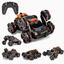 Load image into Gallery viewer, MoFun JC03 2.4G remote control six-wheel stunt car 360 degree swing arm without dead angle drift spray remote control car, MoFun JC03 (Green)
