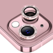 Load image into Gallery viewer, ENKAY Glitter Rear Lens Aluminium Alloy Tempered Glass Film For iPhone 14 / 14 Max, For iPhone 14 / 14 Plus