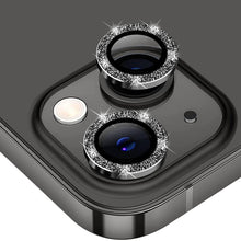 Load image into Gallery viewer, ENKAY Glitter Rear Lens Aluminium Alloy Tempered Glass Film For iPhone 14 / 14 Max, For iPhone 14 / 14 Plus