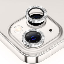 Load image into Gallery viewer, ENKAY Glitter Rear Lens Aluminium Alloy Tempered Glass Film For iPhone 14 / 14 Max, For iPhone 14 / 14 Plus